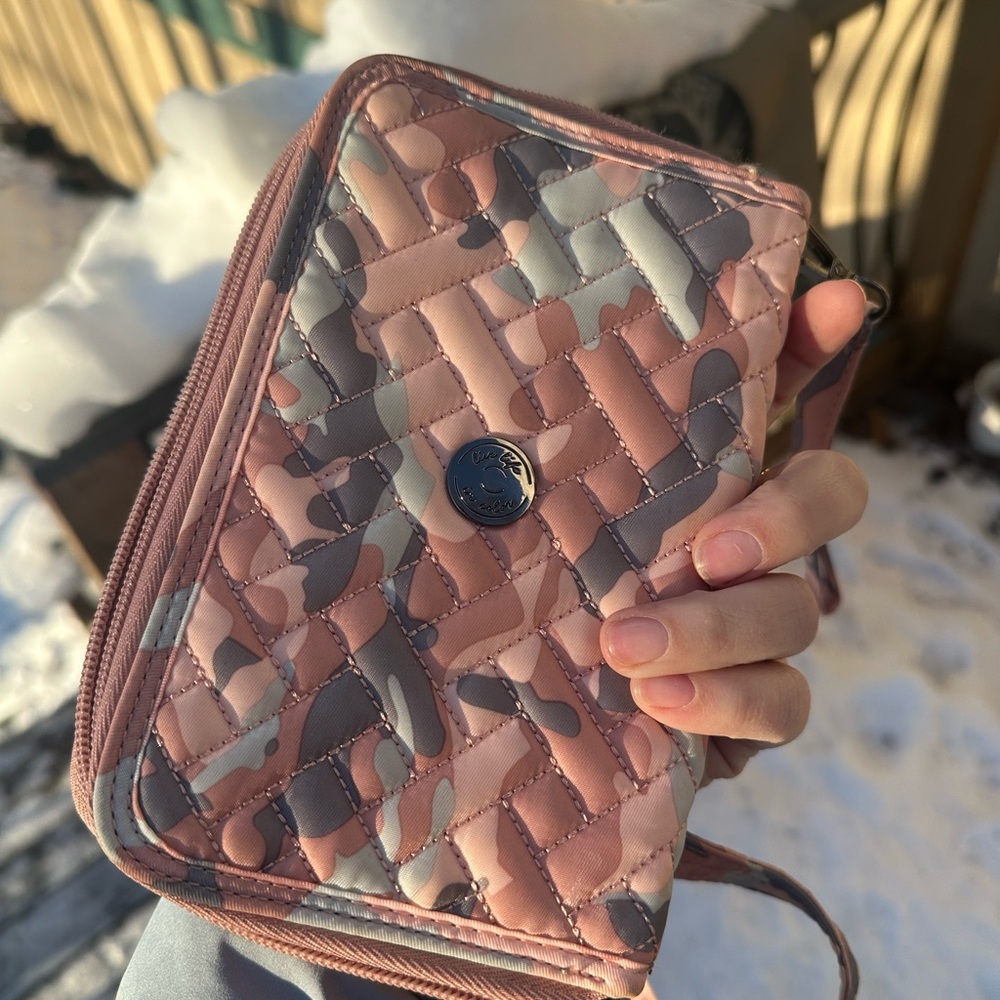 Lug Quickstep Convertible Wallet - Quilted Pink Camo - Picture 5 of 10